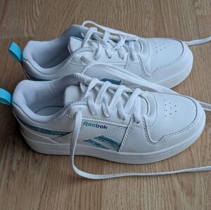 Reebok Kids White and Blue Sneakers 13